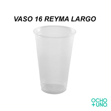 VASO 16 REYMA LARGO CARTON C/1000 PZAS