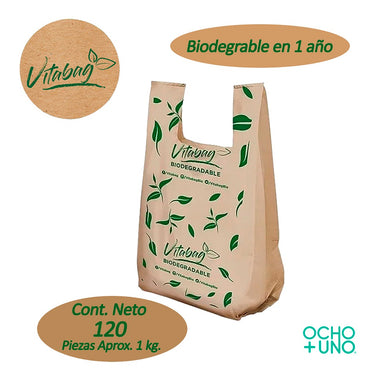 BOLSA CAMISETA BIO VITABAG POLISEDA GRANDE 1 KG