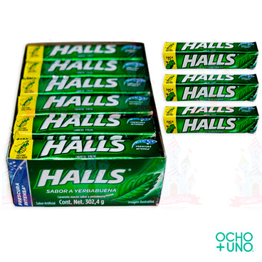 HALLS YERBABUENA C/12 PZAS