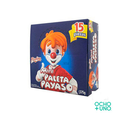 PALETA PAYASO MINI C/15 PZAS