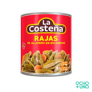 CHILES RAJAS LA COSTEÑA LATA 2.8 KG