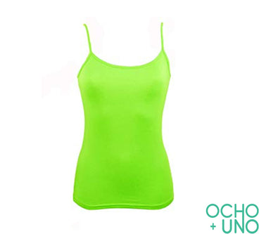 BLUSA TIRANTE COLOR VERDE FOSFORECENTE